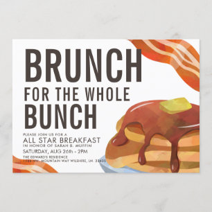 BRUNCH FÜR DAS BUNCH Ansammlung zum Frühstück Einladung