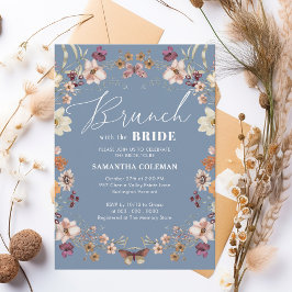 Brunch mit dem Bride Wildblume Brautparty Einladung