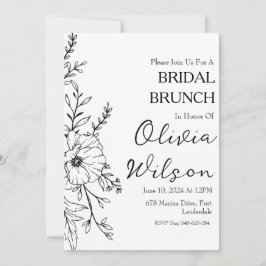 Brunch mit den Brautbrunch-Einladungen Einladung