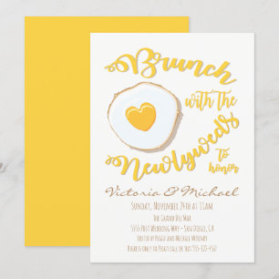 Brunch mit den Frischvermählten nach der Hochzeit Einladung