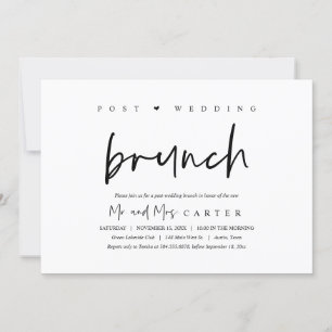 Brunch mit den Frischvermählten, nach der Hochzeit Einladung