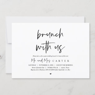 Brunch mit den Frischvermählten, Post-Hochzeits-Ei Einladung
