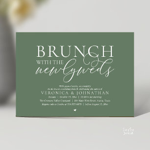 Brunch mit den Frischvermählten, Sage Green Hochze Einladung
