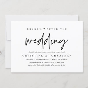 Brunch mit den Neuvermählten, Einladung nach der H