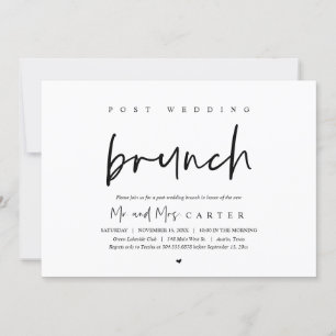 Brunch mit den Neuvermählten, Einladung nach der H