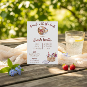 Brunch mit der Braut Junggesellinnenabschied Einladung