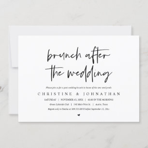 Brunch nach der Hochzeit (Nach der Hochzeit) Einla Einladung