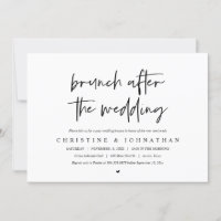 Brunch nach der Hochzeit (Post Weds) Einladung