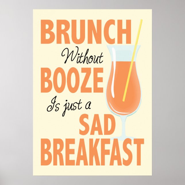 Brunch ohne Boost Brunch Poster (Vorne)