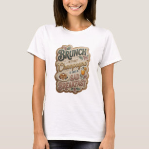 BRUNCH OHNE CHAMPAGNER IST NUR EIN TRAURIGES FRÜHS T-Shirt