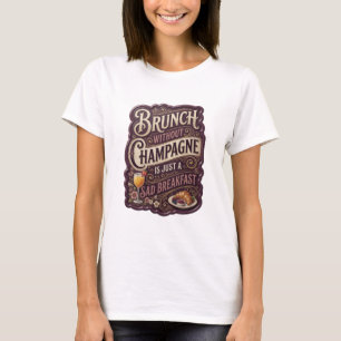 BRUNCH OHNE CHAMPAGNER IST NUR EIN TRAURIGES FRÜHS T-Shirt