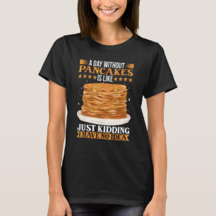 Brunch Outfit Pancake Kostüm Frühstück Pancake T-Shirt