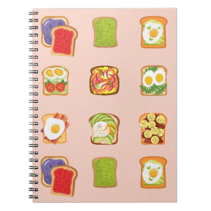 Brunch Toast Notizblock