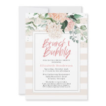 Brunch und Blase Rosa Brautparty