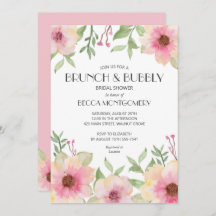 Brunch und Blubbly Blush Pink Brautparty