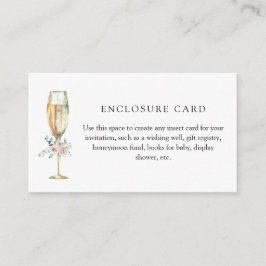 Brunch und Blubbly Floral Custom Encryption Card Begleitkarte