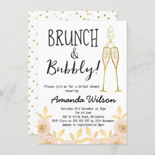 Brunch und Brautdusche Einladung