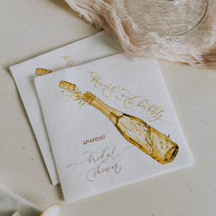 Brunch und Bubbly Brautparty Champagne Serviette