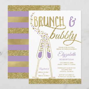 Brunch und Bubbly Brautparty Einladung, Imitate Go Einladung