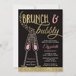 Brunch und Bubbly Brautparty Einladung, Imitate Go Einladung