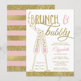 Brunch und Bubbly Brautparty Einladung, Imitate Go Einladung