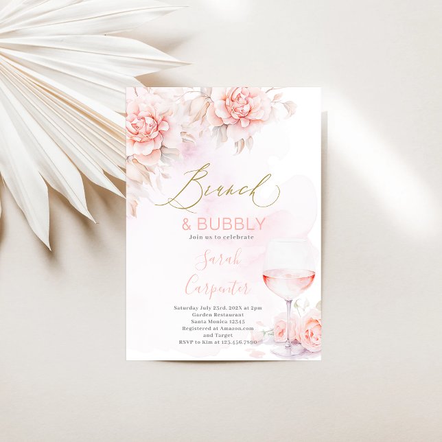 Brunch und Bubbly Bridal Dusche Einladung (Von Creator hochgeladen)
