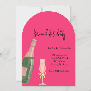 BRUNCH- UND BUBBLY-BRIDAL-DUSCHINVITATION EINLADUNG