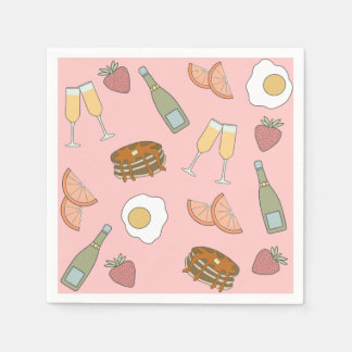 Brunch und Bubbly Cocktail Napkins Serviette