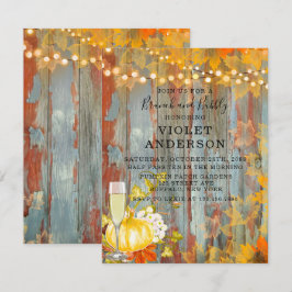 Brunch und Bubbly-Einladungen im Herbst Einladung