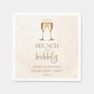 Brunch und Bubbly Engagement Party Brunch Serviette