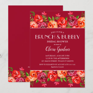 Brunch und Bubbly Floral Brautparty