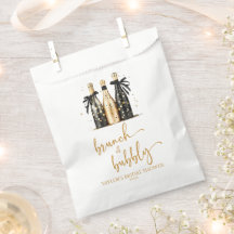 Brunch und Bubbly Gold Champagner Brautparty
