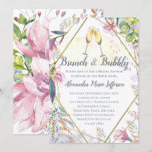 Brunch und Bubbly Green Pink Lilie Brautparty