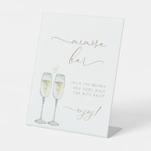 Brunch und Bubbly Mimosa Bar Sign