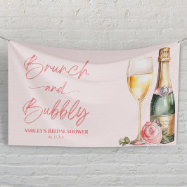 Brunch und Bubbly Mimosa Champagne Brautparty Banner