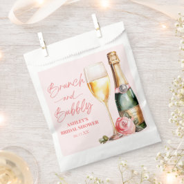 Brunch und Bubbly Mimosa Champagne Brautparty Geschenktütchen
