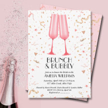 Brunch und Bubbly Pink Brautparty