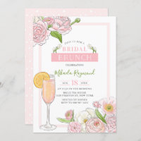 Brunch und Bubbly | Pink Floral Bridal Brunch