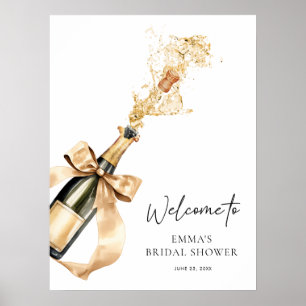 Brunch und prickelndes Champagner Brautabschied Be Poster