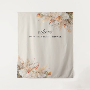 Brunch und sprudelig Pampasgras Junggesellinnenabs Wandteppich