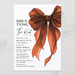 Brunch With The Bride She's Tying The Knot Bow Einladung