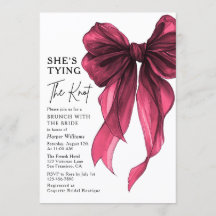 Brunch With The Bride She's Tying The Knot Bow