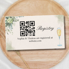 Brunch y Bubbly Glass of Champange Bridal Shower Begleitkarte