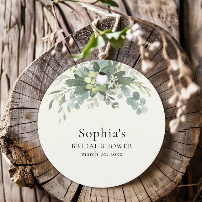 Brunch y Bubbly Glass of Champange Bridal Shower Geschenkanhänger (Von Creator hochgeladen)