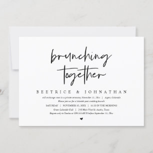 Brunching together, Hochzeitsfeier Einladung