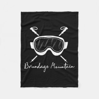Brundage Mountain Idaho Skibrille Skifahren Skifah Fleecedecke