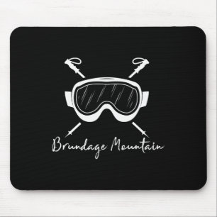 Brundage Mountain Idaho Skibrille Skifahren Skifah Mousepad