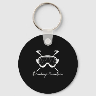 Brundage Mountain Idaho Skibrille Skifahren Skifah Schlüsselanhänger