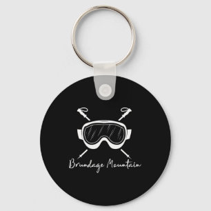 Brundage Mountain Idaho Skibrille Skifahren Skifah Schlüsselanhänger