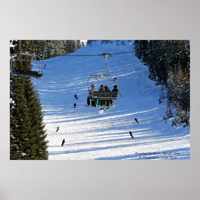Brundage Ski Resort, McCall, Idaho Poster (Vorne)